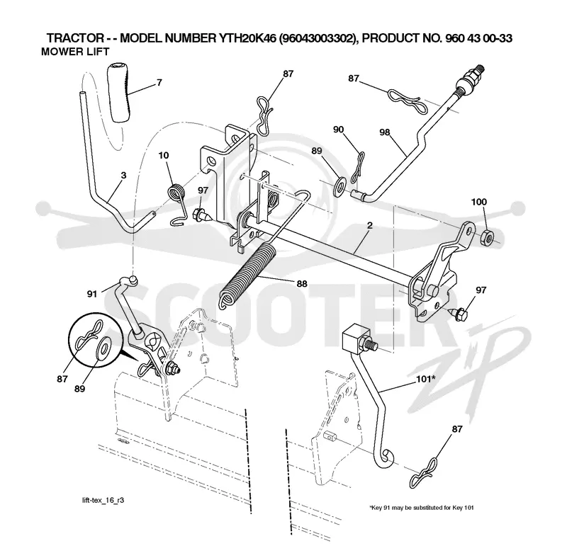 MOWER LIFT / DECK LIFT