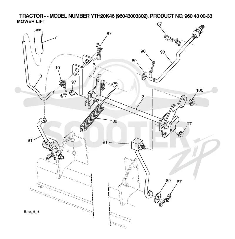 MOWER LIFT / DECK LIFT