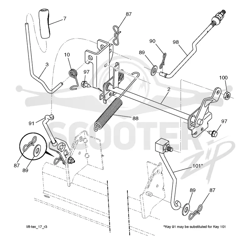 MOWER LIFT / DECK LIFT