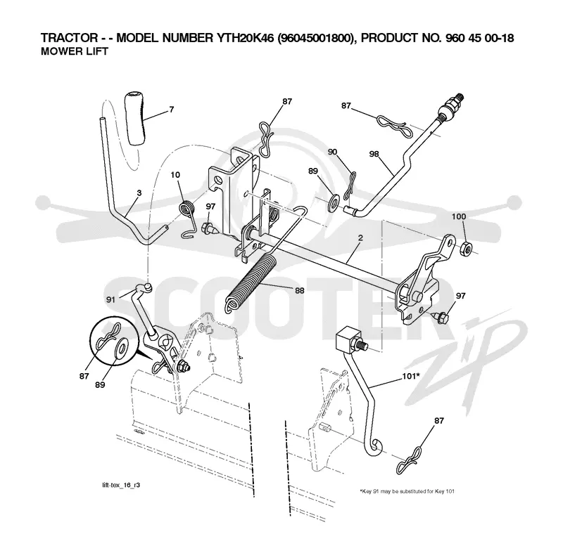 MOWER LIFT / DECK LIFT