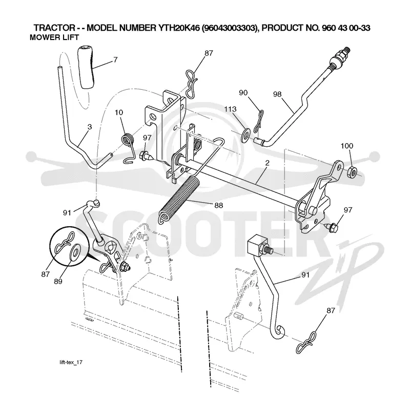 MOWER LIFT / DECK LIFT
