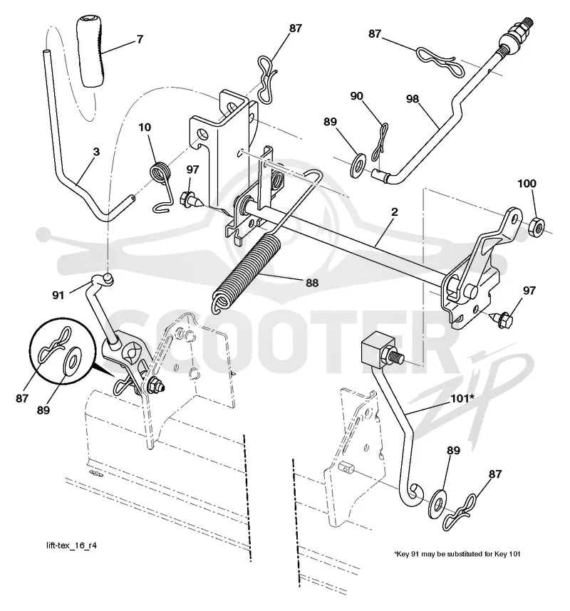 MOWER LIFT / DECK LIFT
