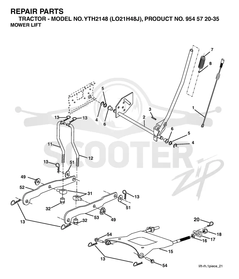 MOWER LIFT / DECK LIFT