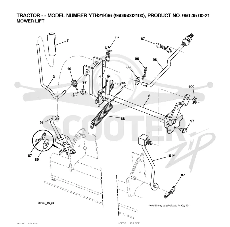MOWER LIFT / DECK LIFT