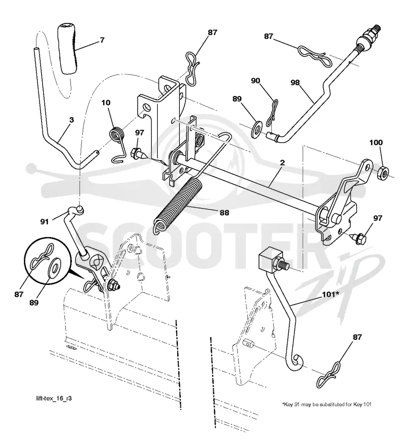 MOWER LIFT / DECK LIFT
