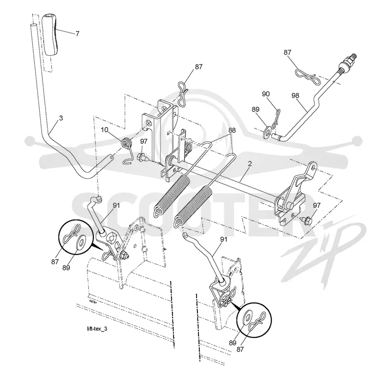 MOWER LIFT / DECK LIFT