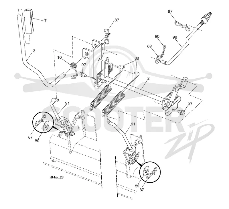 MOWER LIFT / DECK LIFT