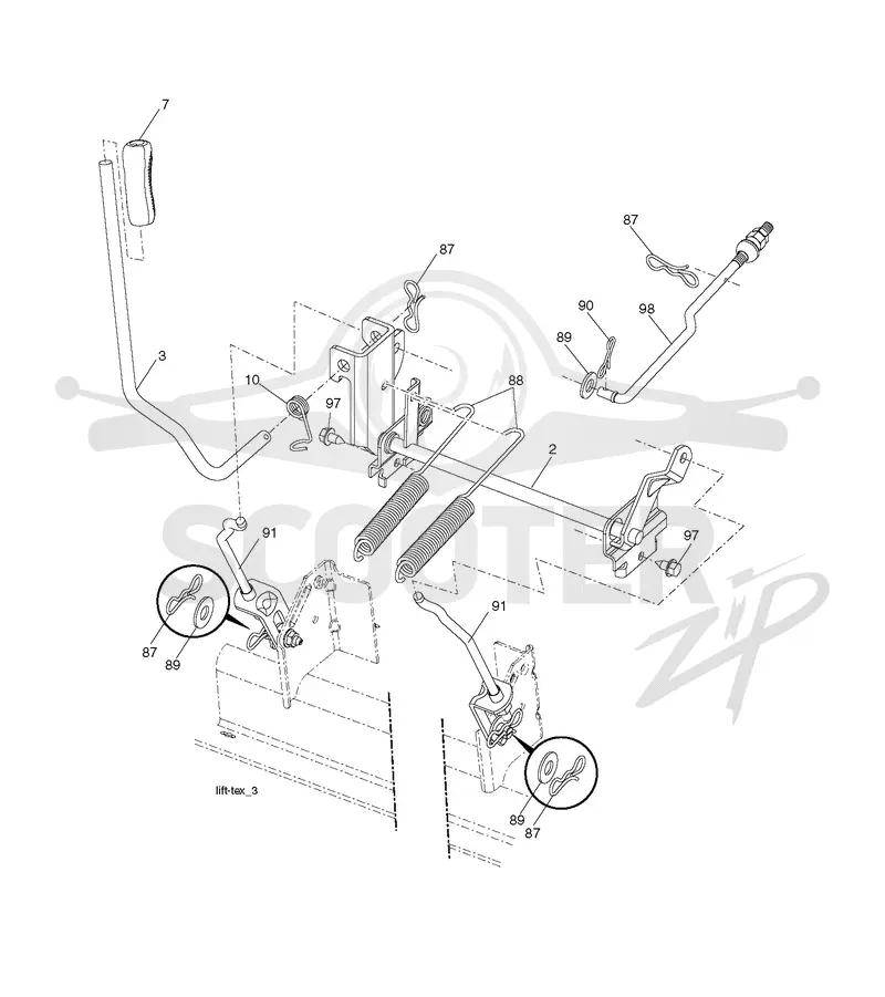 MOWER LIFT / DECK LIFT
