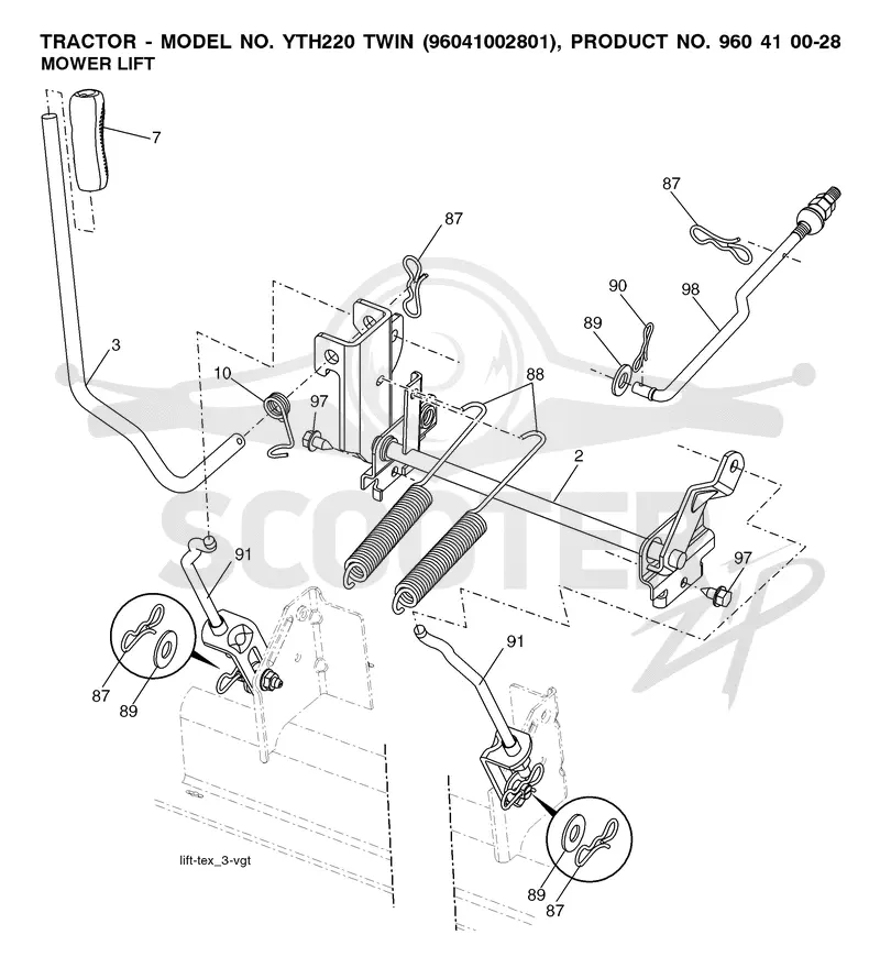 MOWER LIFT / DECK LIFT