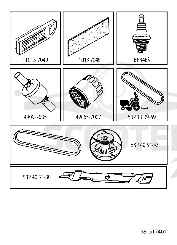 FREQUENTLY USED PARTS