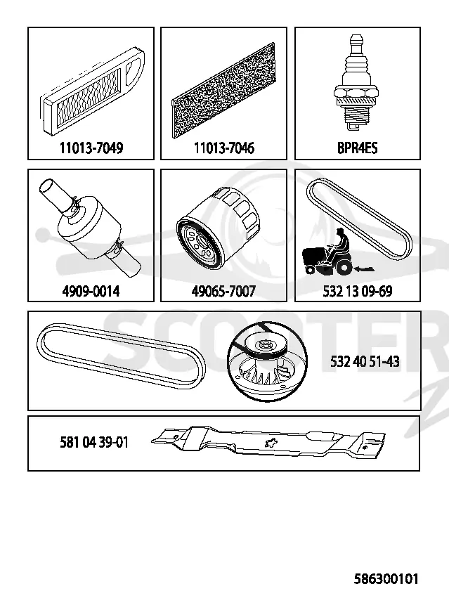 FREQUENTLY USED PARTS