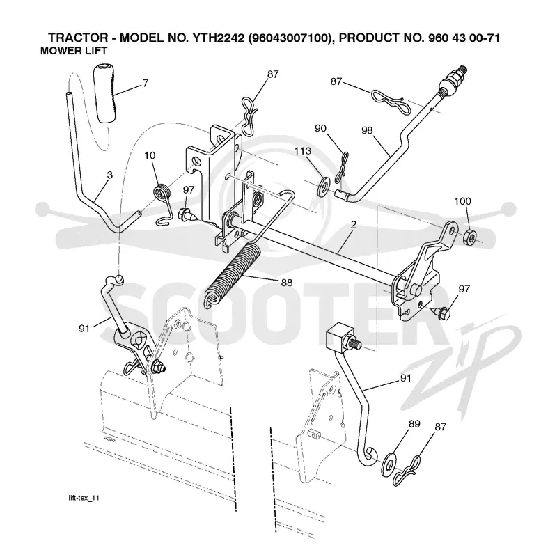 MOWER LIFT / DECK LIFT