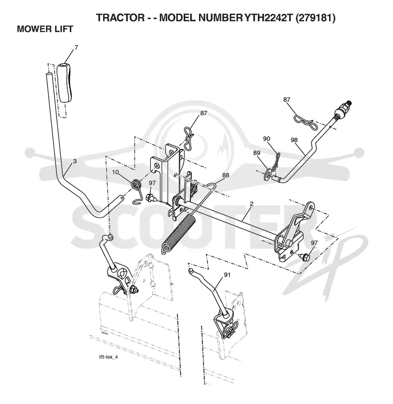 MOWER LIFT / DECK LIFT
