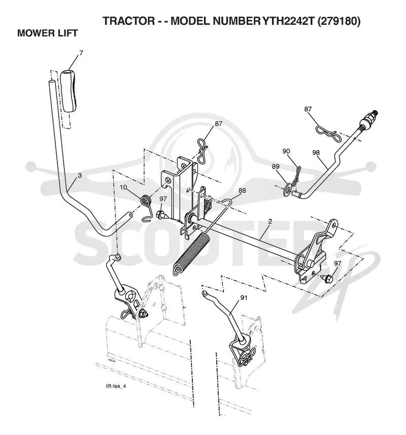 MOWER LIFT / DECK LIFT