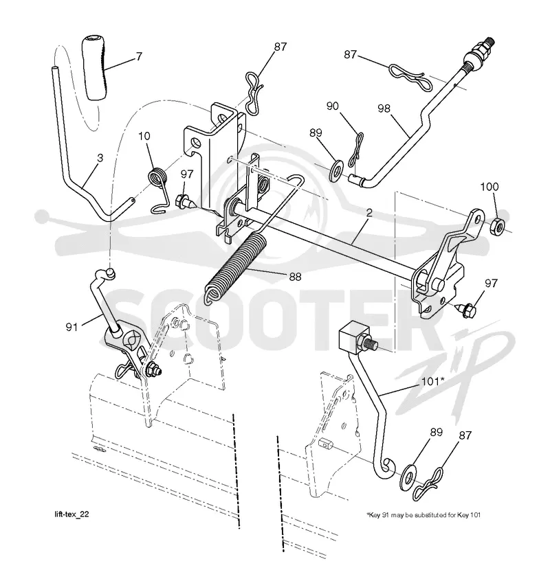 MOWER LIFT / DECK LIFT