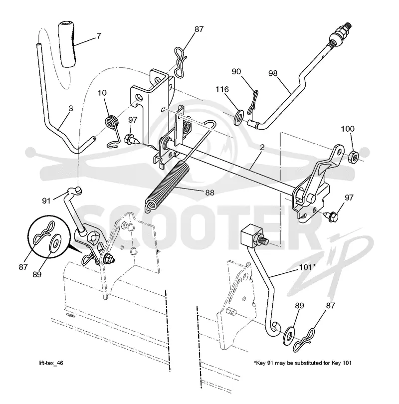 MOWER LIFT / DECK LIFT