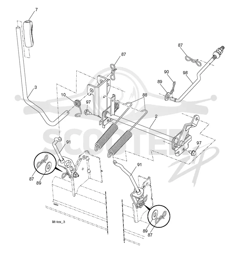 MOWER LIFT / DECK LIFT