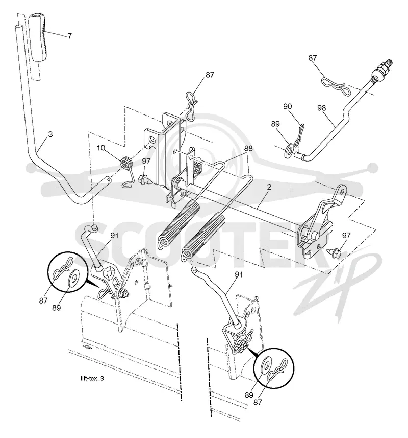 MOWER LIFT / DECK LIFT