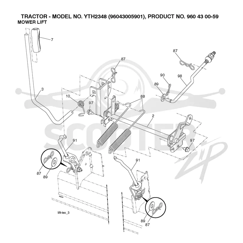 MOWER LIFT / DECK LIFT