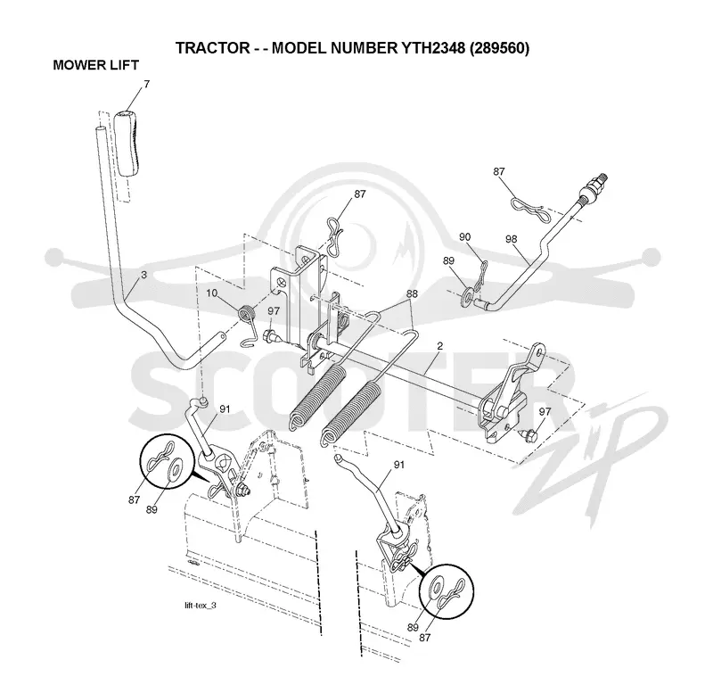 MOWER LIFT / DECK LIFT