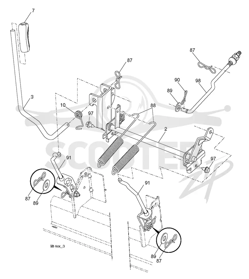 MOWER LIFT / DECK LIFT