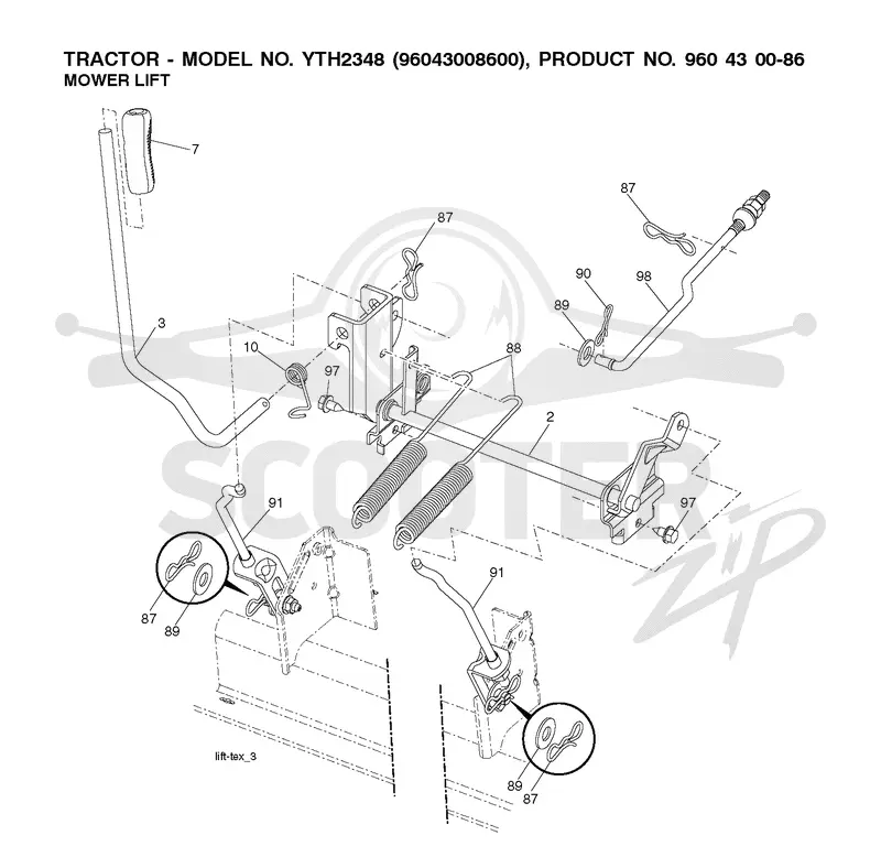 MOWER LIFT / DECK LIFT