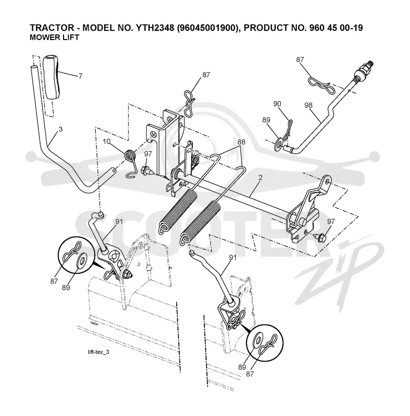 MOWER LIFT / DECK LIFT