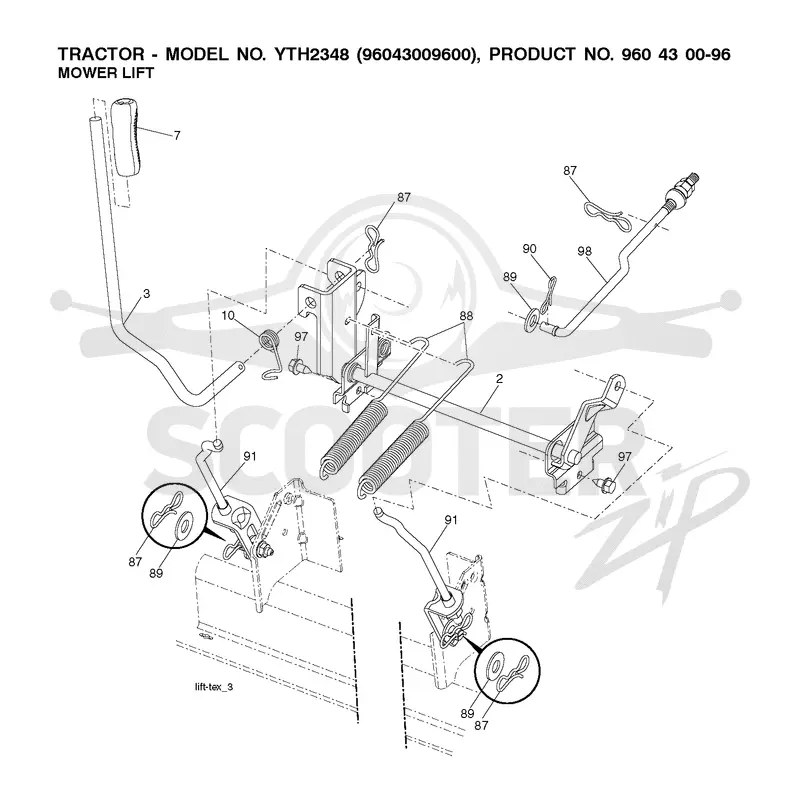 MOWER LIFT / DECK LIFT