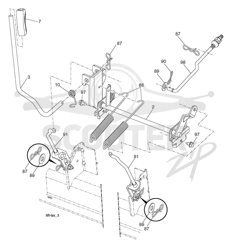 MOWER LIFT / DECK LIFT
