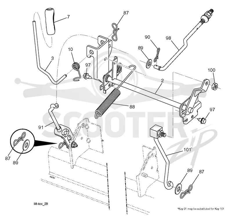 MOWER LIFT / DECK LIFT