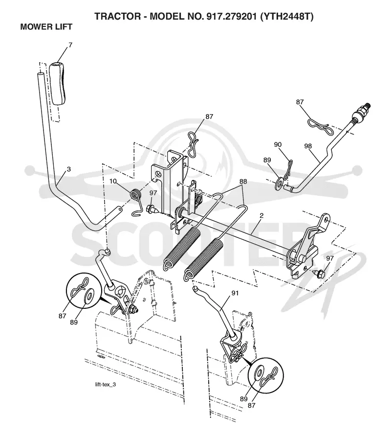 MOWER LIFT / DECK LIFT