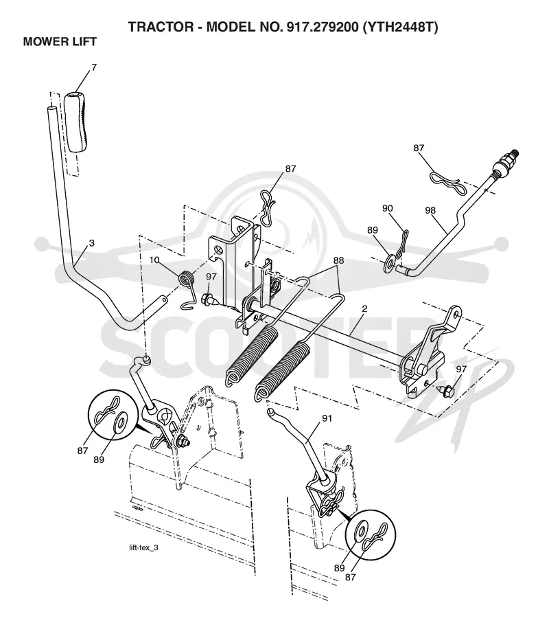 MOWER LIFT / DECK LIFT