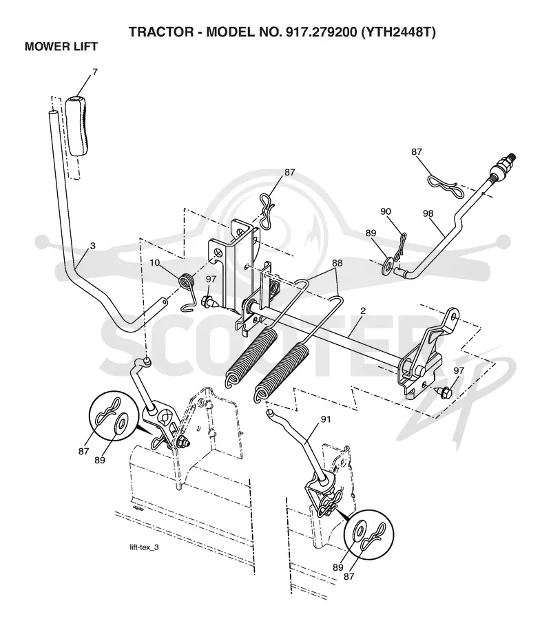MOWER LIFT / DECK LIFT