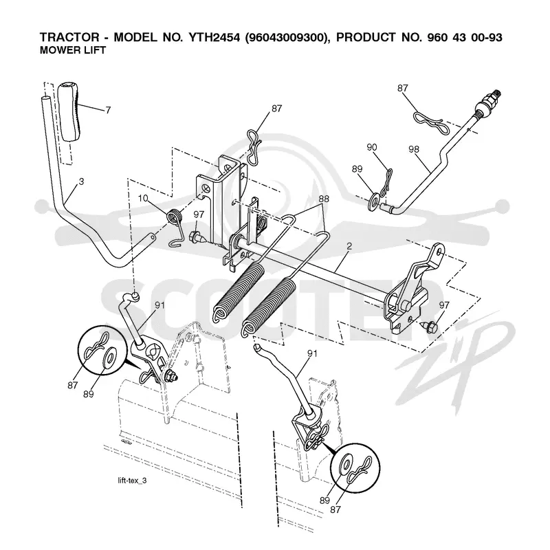 MOWER LIFT / DECK LIFT