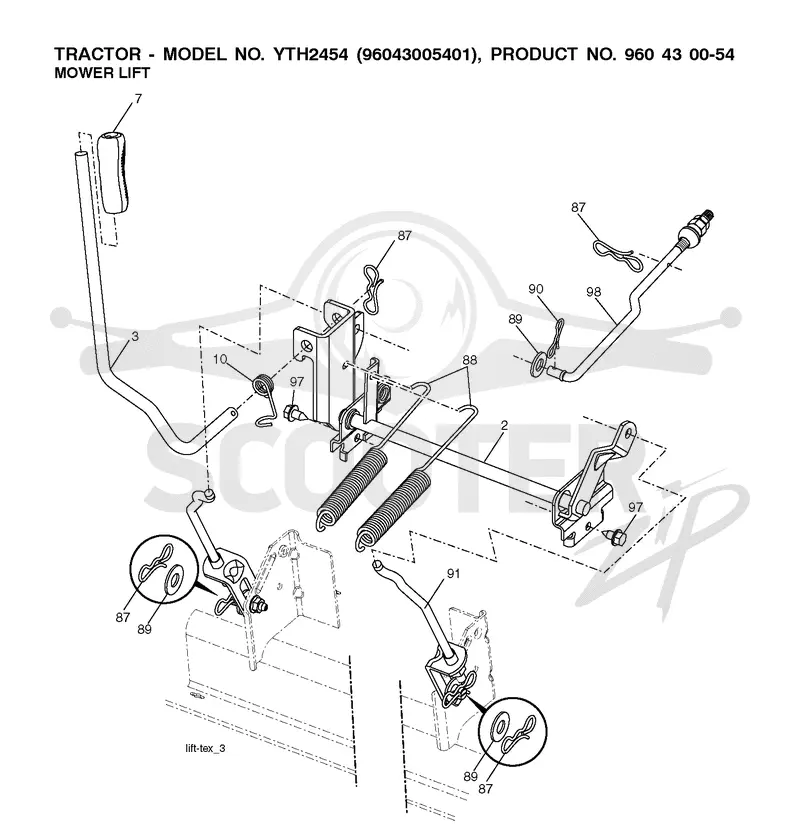 MOWER LIFT / DECK LIFT