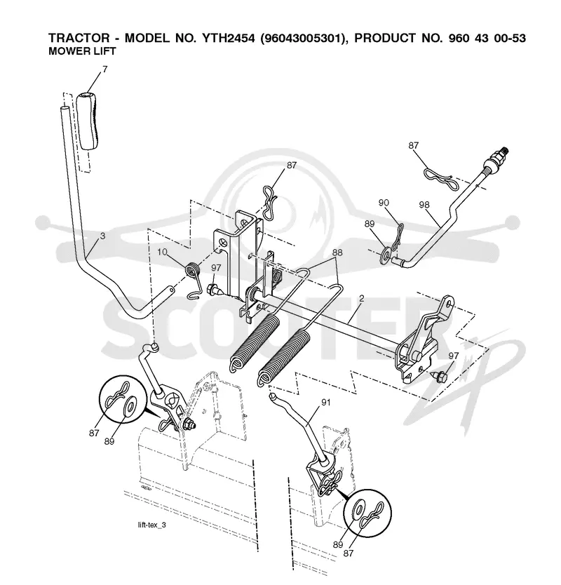 MOWER LIFT / DECK LIFT
