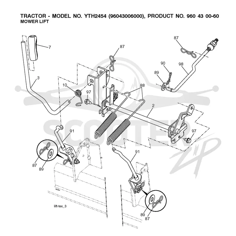 MOWER LIFT / DECK LIFT