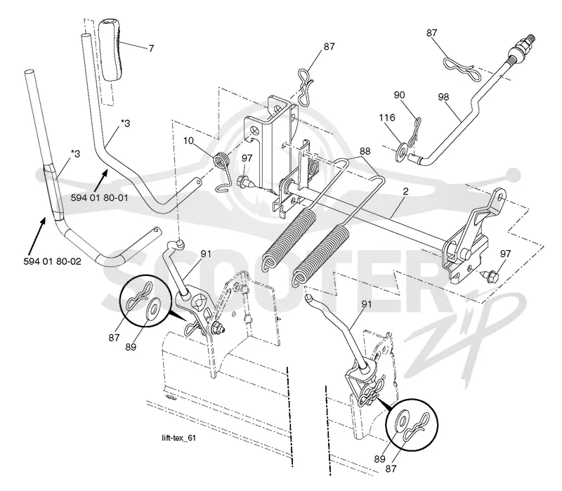 MOWER LIFT / DECK LIFT