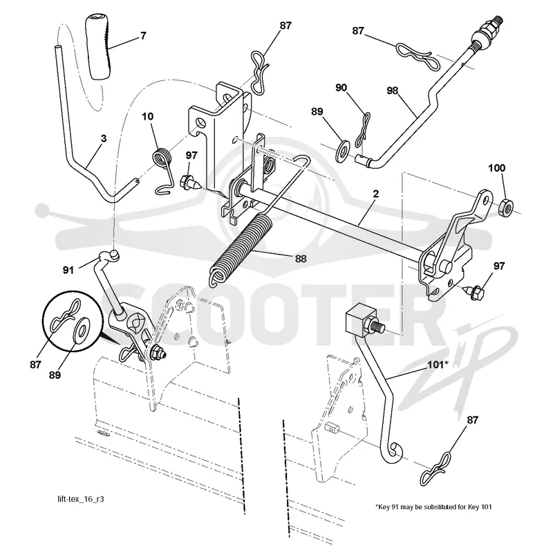 MOWER LIFT / DECK LIFT
