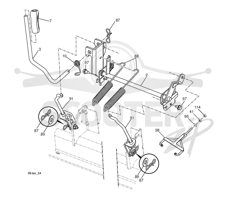 MOWER LIFT / DECK LIFT