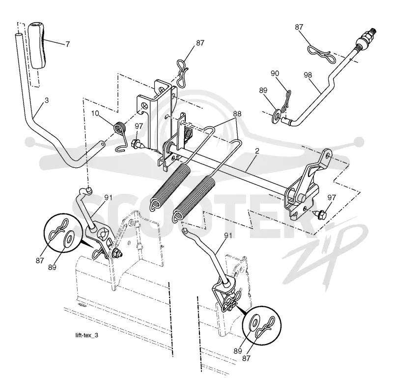MOWER LIFT / DECK LIFT