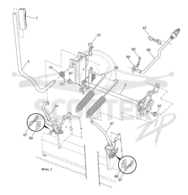 MOWER LIFT / DECK LIFT