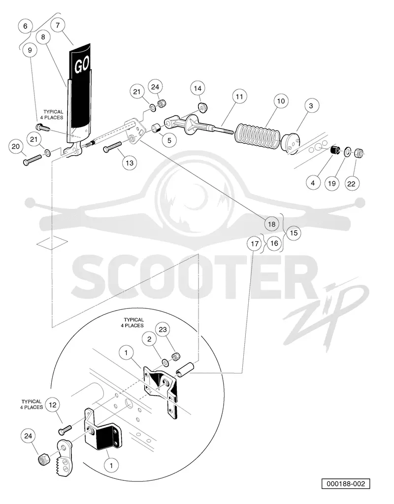 ACCELERATOR PEDAL ASSEMBLY - ELECTRIC VEHICLES WITH MCOR