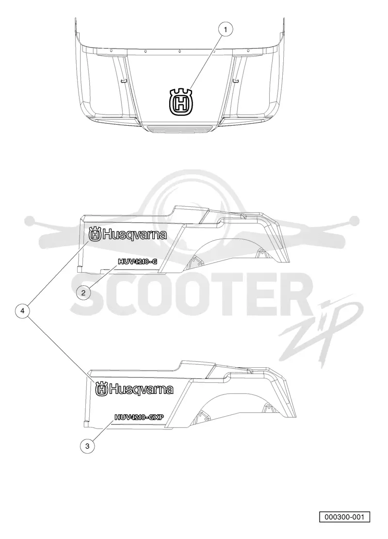 LOGO DECALS - GASOLINE VEHICLES