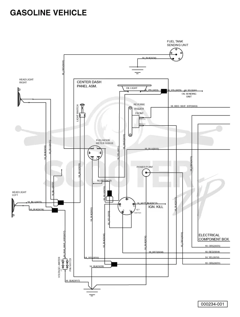 WIRING - GASOLINE VEHICLE
