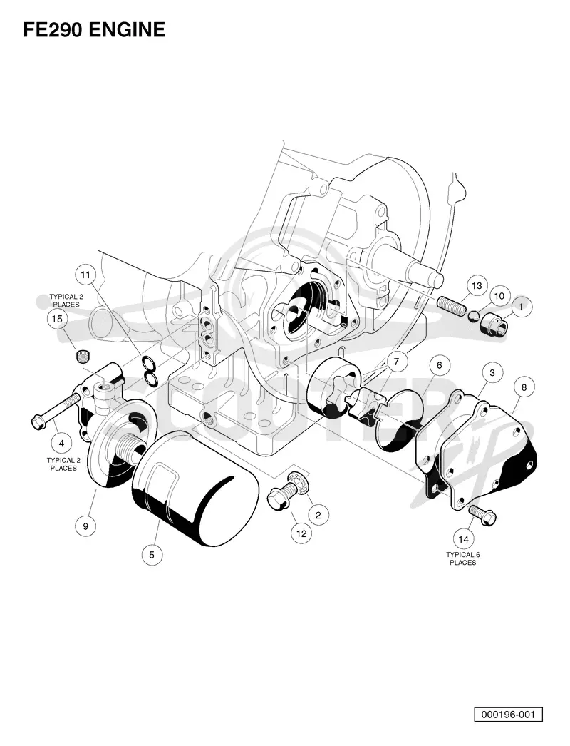 FE290 ENGINE - OIL CIRCULATION