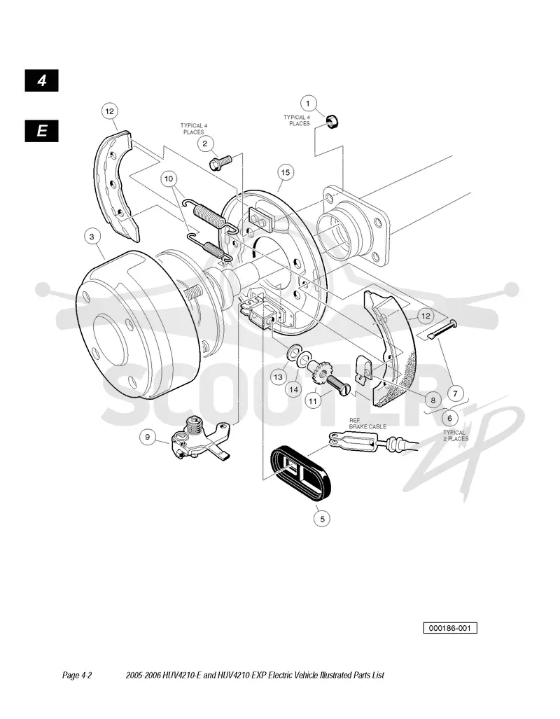 REAR BRAKE ASSEMBLY