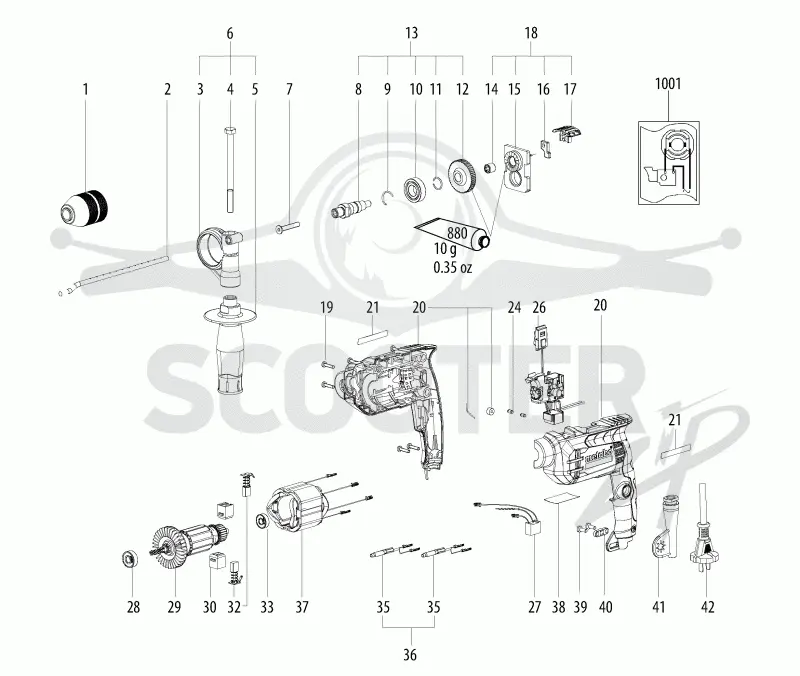 Metabo SBE 650 Impuls 00743000. (Схема 1)