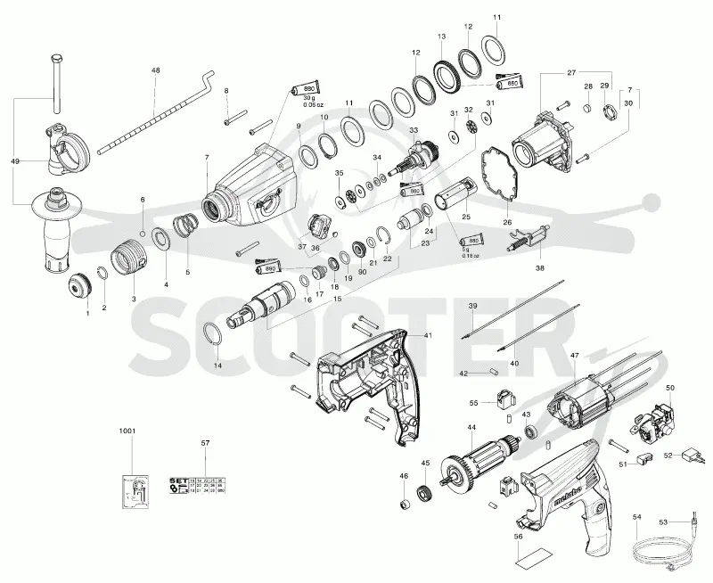 Metabo BHE 2444 IK 21036000 (Схема 1)