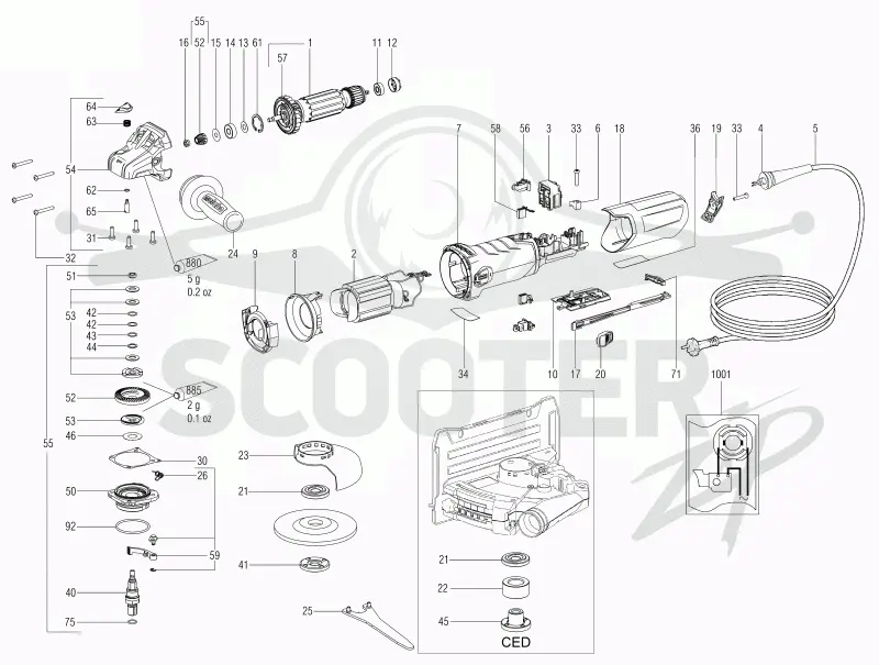 Metabo T 13-125 Set Tuck - Pointing 00431000